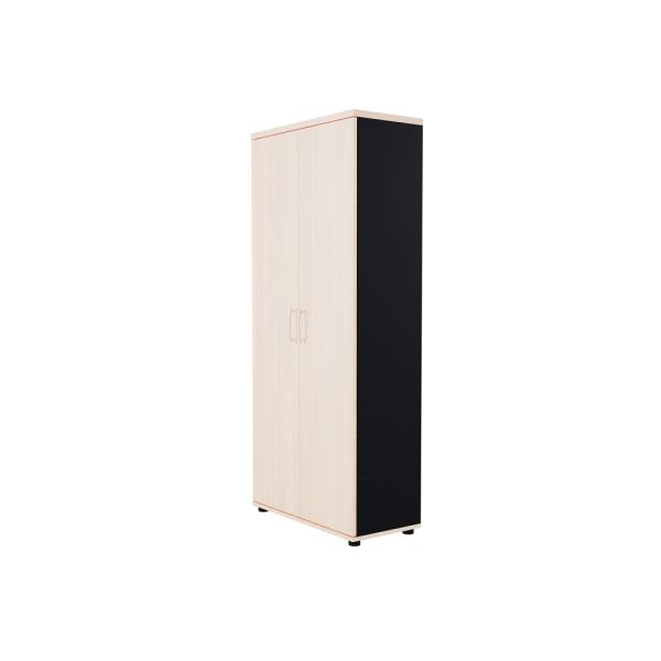Basic Hochschrank H 183, anthrazit, Front Akazie
