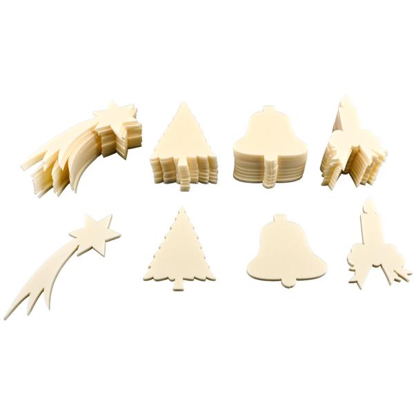 Schaumstoffrohlinge - Weihnachten 2, 40 Stck.