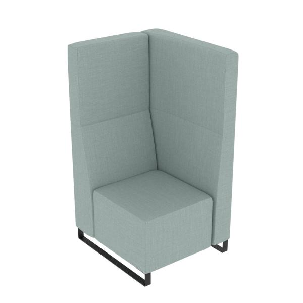 Universum Einsitzer, H 133 cm, rechte Lehne, Bezug KG (899028-T2-B2P)