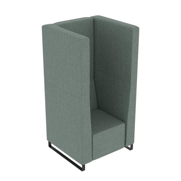 Universum Einsitzer, H 163 cm, 2 Lehnen, Bezug KG (899028-T3-B3LP-KG)