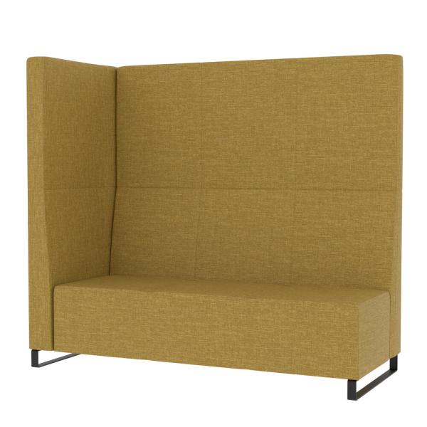 Universum Dreisitzer, H 163 cm, linke Lehne, Bezug KG (899030-T3-B3L-KG)