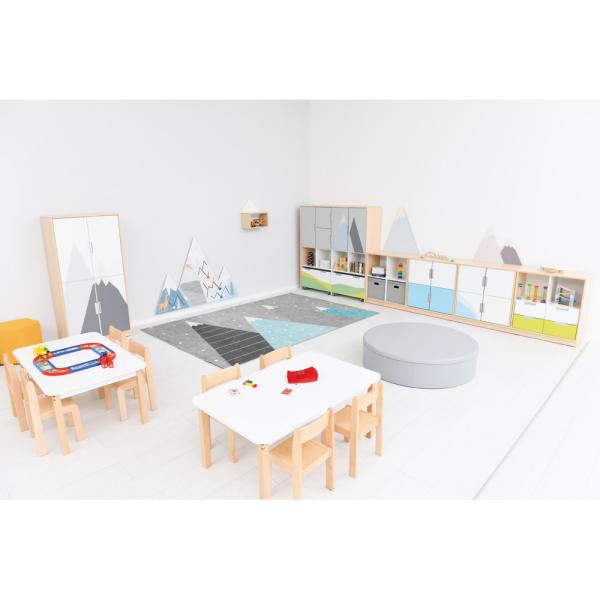 Quadro-Kindergartenraum mit Bergset