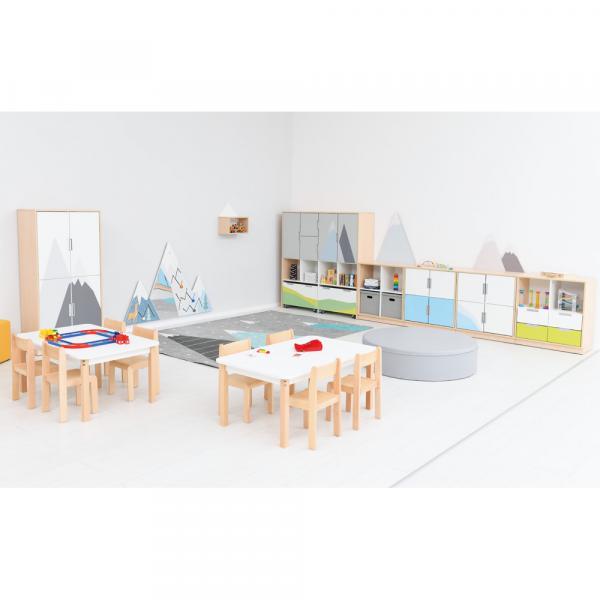 Quadro-Kindergartenraum mit Bergset