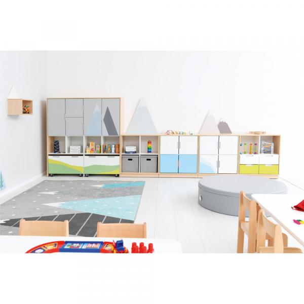 Quadro-Kindergartenraum mit Bergset