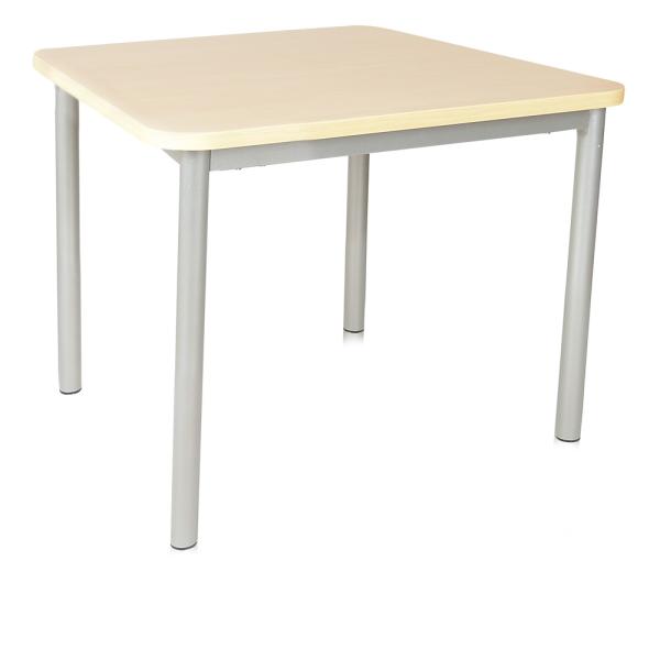 MILA Tisch 3, 70x70 cm Tischhöhe 58 cm - Birke
