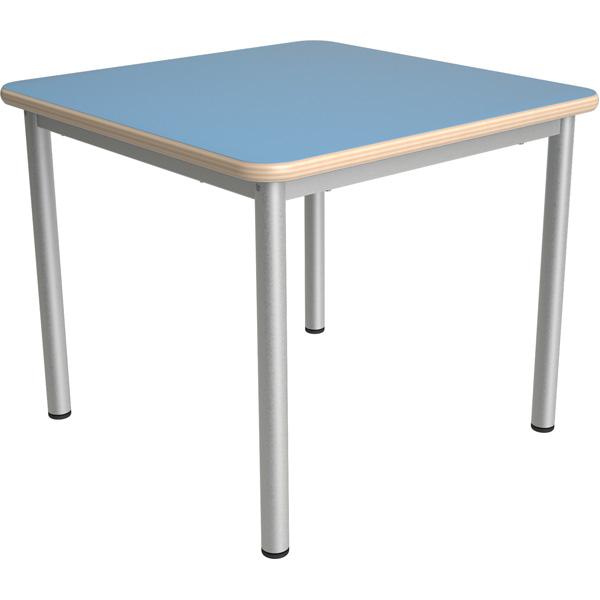 MILA Tisch 3 HPL, 70x70 cm Tischhöhe 58 cm - HPL hellblau