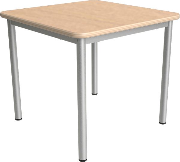 MILA Tisch 2 HPL, 70x70 cm Tischhöhe 52 cm - HPL Buche