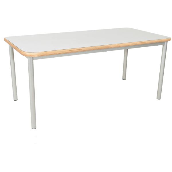 MILA Tisch 2 HPL, 140x70 cm Tischhöhe 52 cm - HPL grau