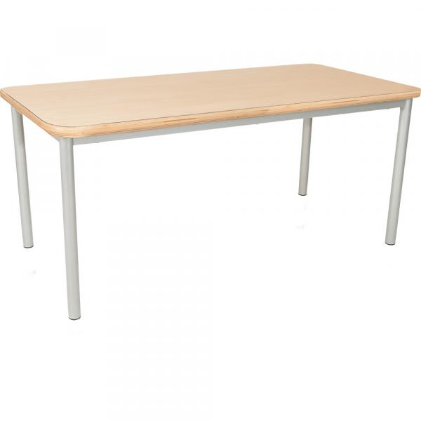 MILA Tisch 4 HPL, 140x70 cm, Tischhöhe 64 cm - HPL Buche