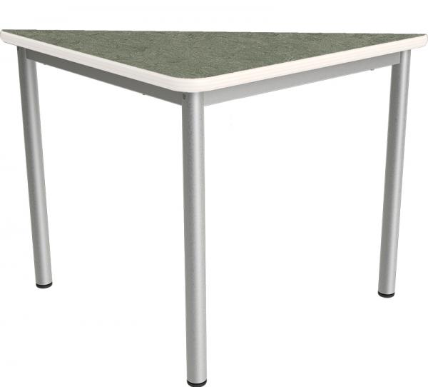 Flüstertisch PLUS 6, dreieckig, Seite 80 cm, Tischhöhe 76 cm - graphit