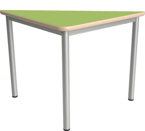 MILA Tisch 6 HPL, dreieckig, Seite 90 cm, Tischhöhe 76 cm - HPL grün