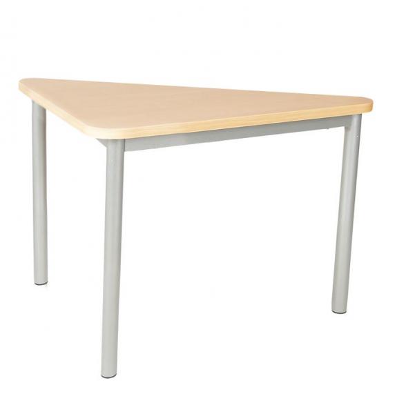 MILA Tisch 3, dreieckig, Seite 80 cm, Tischhöhe 58 cm - Buche