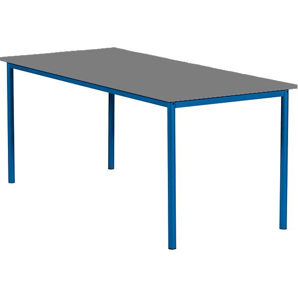 MILA Tisch 160x80, Tischhöhe 59 cm, gerade Ecken - blau - grau