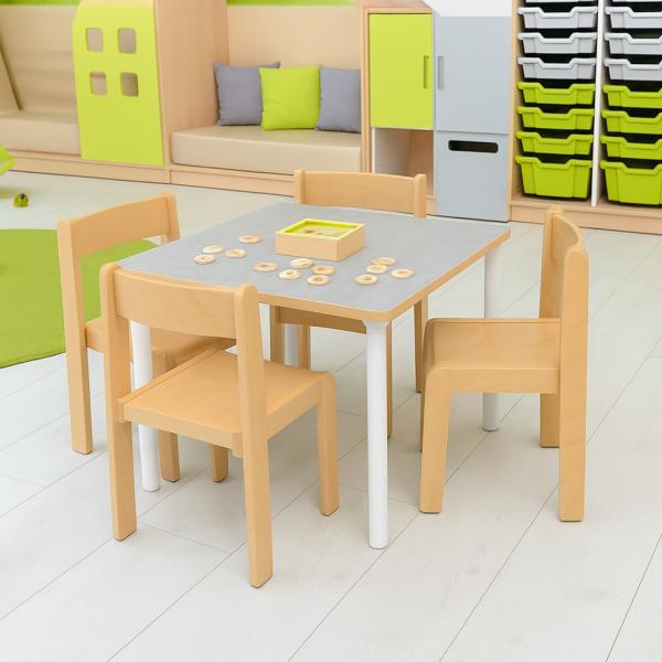 Tisch Marcus mit Holzgestell, 80 x 80 cm (B9060)