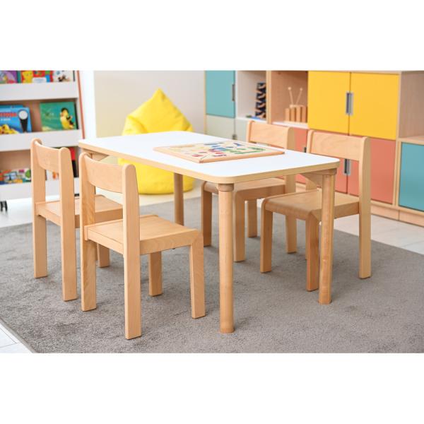 Tisch Marcus mit Holzgestell, 120 x 60 cm (B9062)