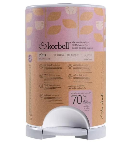 Korbell-Windeleimer Plus recycled 26 l, für ca. 60 Windeln