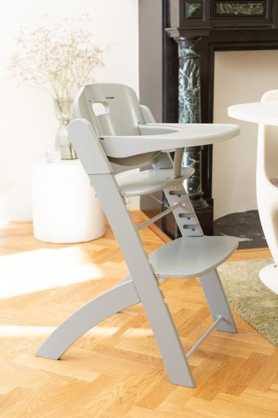 Hochstuhl EVOSIT mit Essbrett, grau