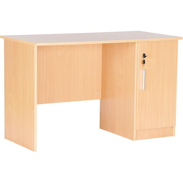 Schreibtisch Vigo mit abschliessbarer Tür, Buche