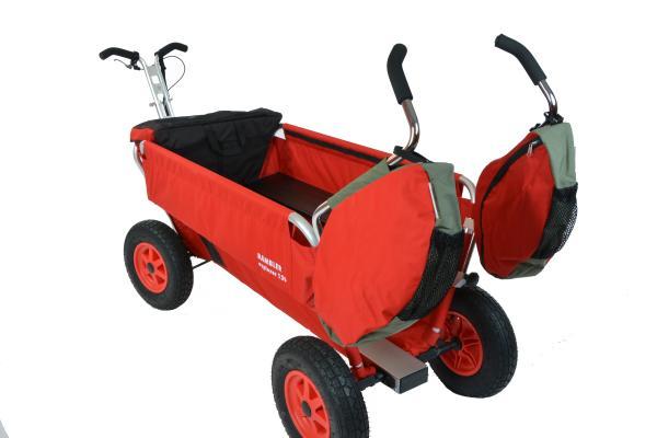 Schiebestangen-Taschen (1Paar), rot