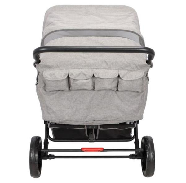 Familidoo Krippenwagen Vierlingsbuggy-Lidoo Star, grau