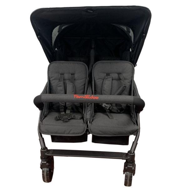 Familidoo Krippenwagen Vierlingsbuggy-Lidoo Star, schwarz