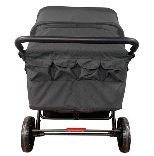Familidoo Krippenwagen Vierlingsbuggy-Lidoo Star, schwarz