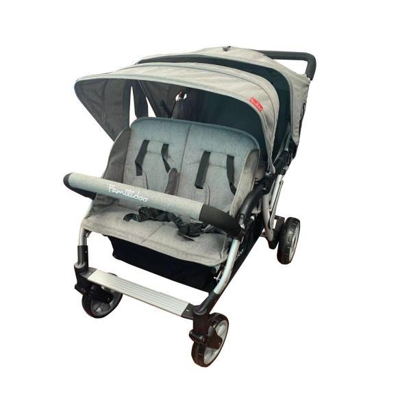 Familidoo Vierlingswagen kompakt-Lidoo City BB, grau