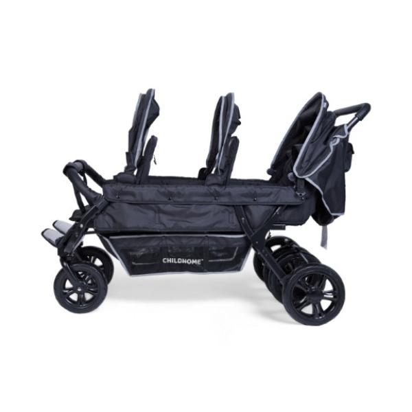 6-Sitzer-Kinderwagen Sixseater, schwarz