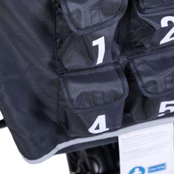 6-Sitzer-Kinderwagen Sixseater, schwarz