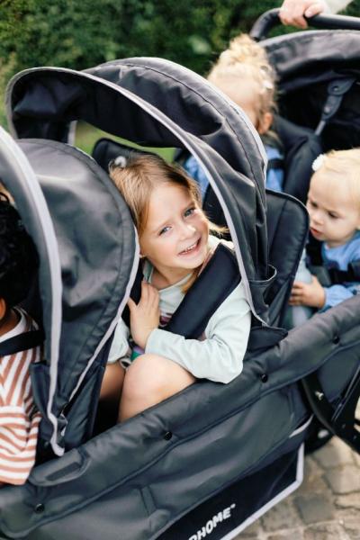 6-Sitzer-Kinderwagen Sixseater, schwarz