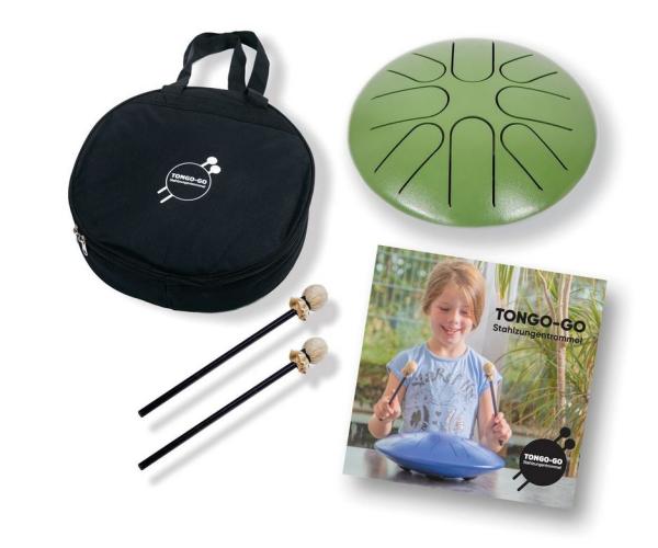TONGO-GO Stahlzungentrommel 8" Small, grün