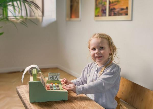 Dantoy - Kasse aus Holz, 17 Teile