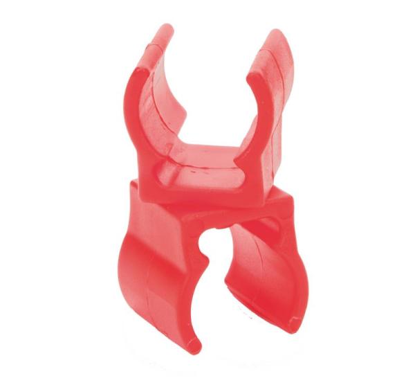 Befestigungsclip Stab/Stab, rot