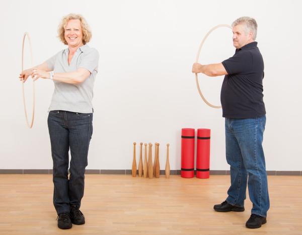 Gymnastikreifen aus Holz