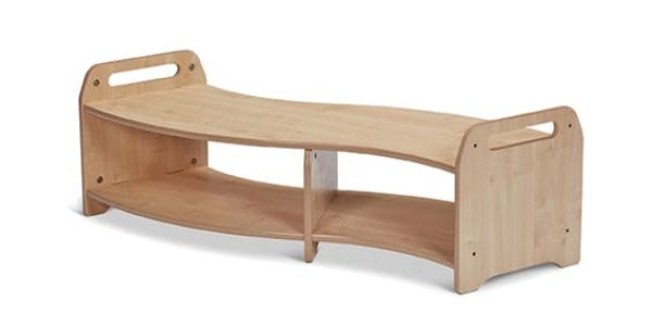 Natura S-förmiges Bogenregal, B 138 cm