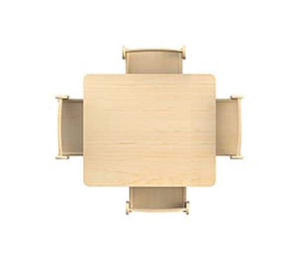 Natura Tisch medium, quadratisch, 69,5 x 69,5 cm