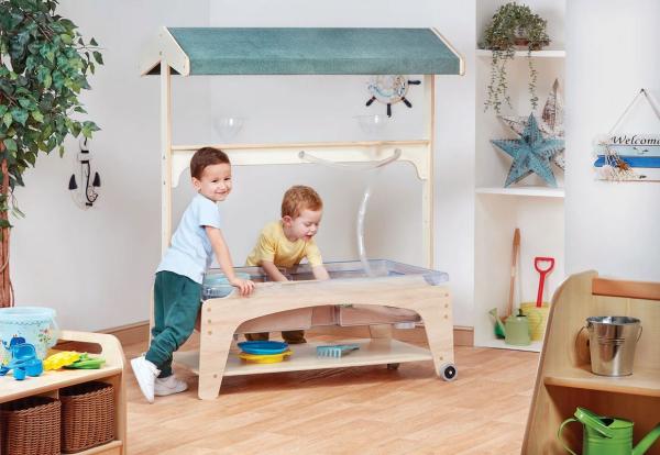 Trichteraufsatz für Maxi-Sand- und Wasserspieltisch, mit Sonnendach