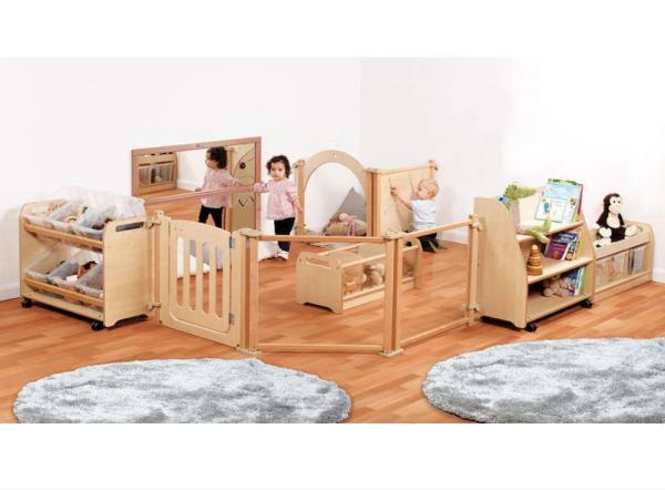 Natura Kleinkind Spielbereich-Set, mit Behältern