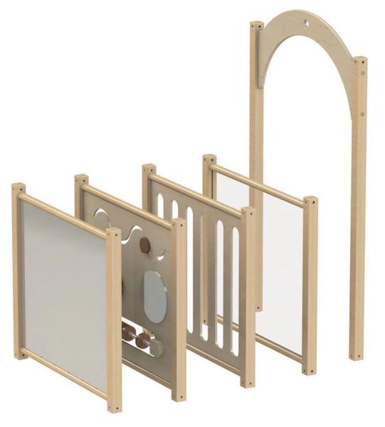 Klein-Trennwand, 5er-Set