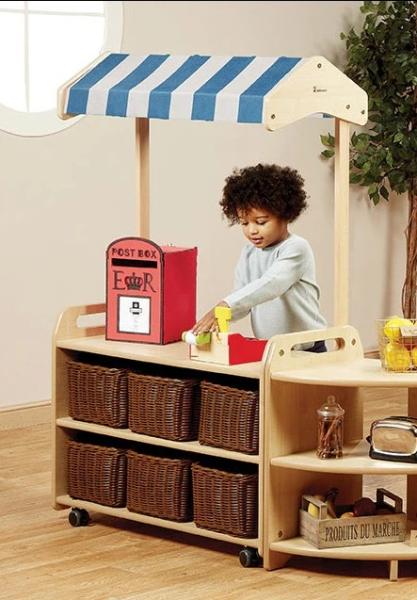 Natura Mobiles Regal M, mit Aufsatz-Markise, B 90 cm, 6 Behälter