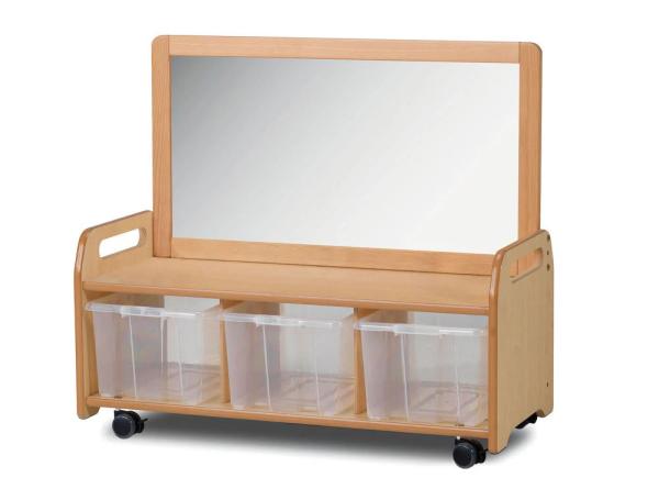 Natura Mobiles Regal S, mit Aufsatz, B 90 cm, 3 Behälter