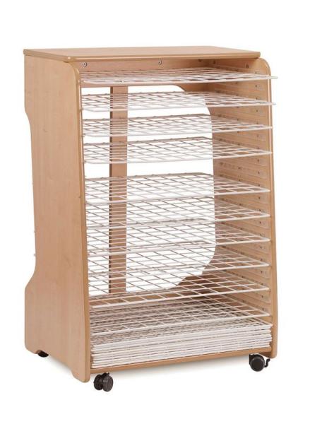 Natura Trocknungswagen, 10 Ablagen für A2, H 109 cm