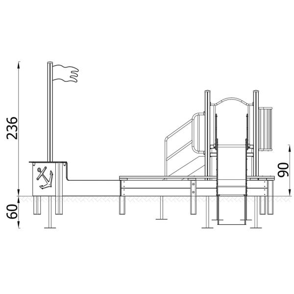Quadro H Simple Schiff 12156 mit Kletterrampe