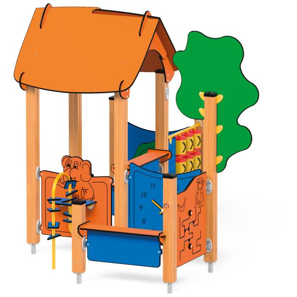 Quadro H Baby Häuschen mit Uhr 12319