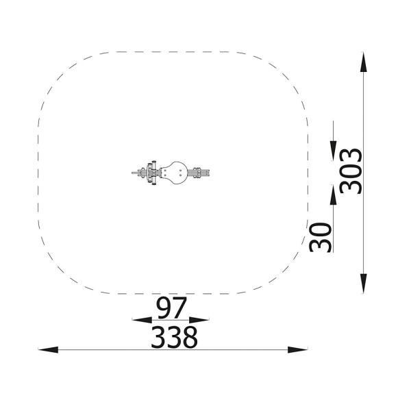 Federwippe Roller, Beton-Bodenanker