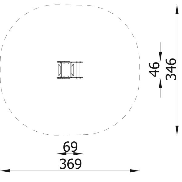 Federwippe Erdbeere, Beton-Bodenanker