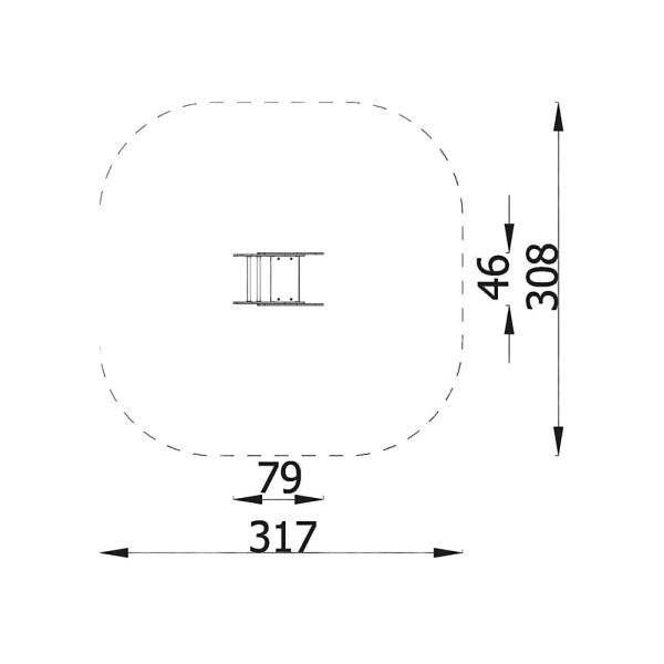 Federwippe Stern, Beton-Bodenanker