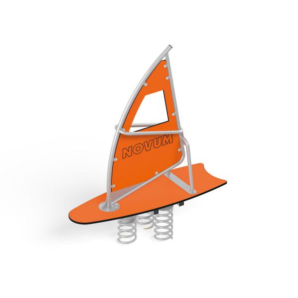 Federwippe Surfbrett, Metall-Bodenanker