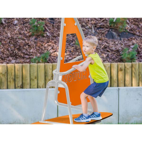 Federwippe Surfbrett, Metall-Bodenanker