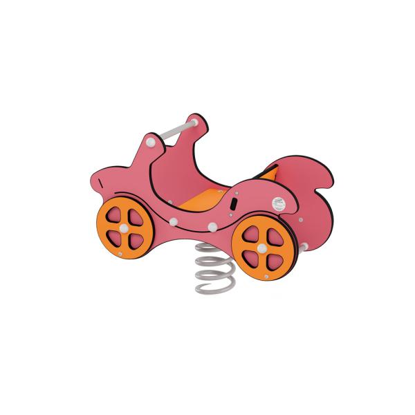 Federwippe Auto Urbi-A (altrosa), Beton-Bodenanker